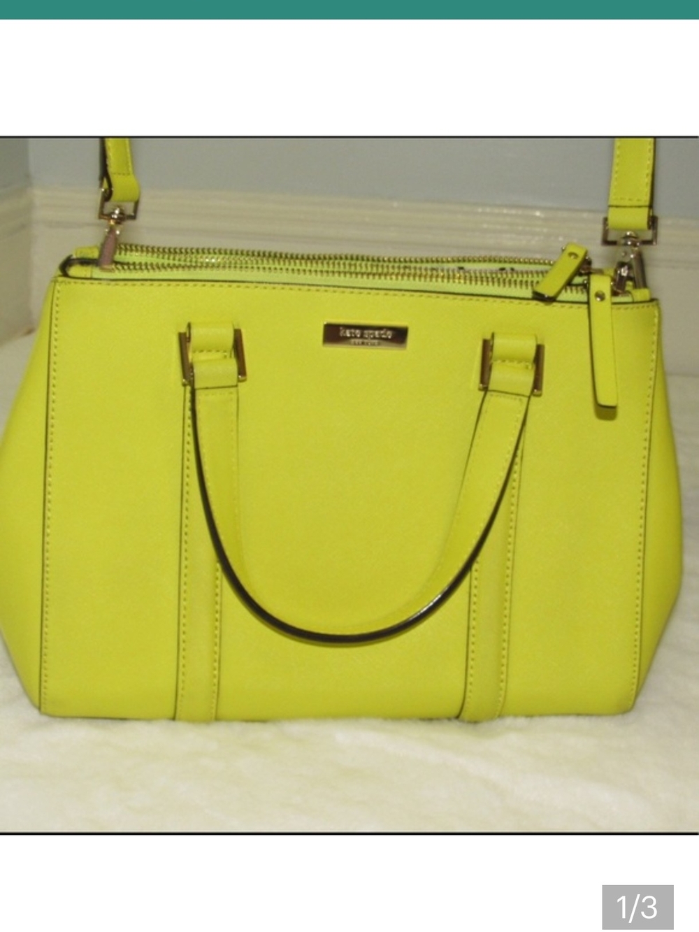 kate spade Neon Yellow Structured Satchel